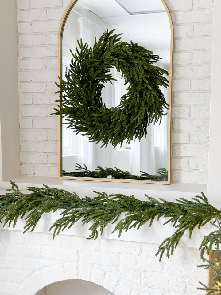 Real Touch Faux Norfolk Pine Wreath