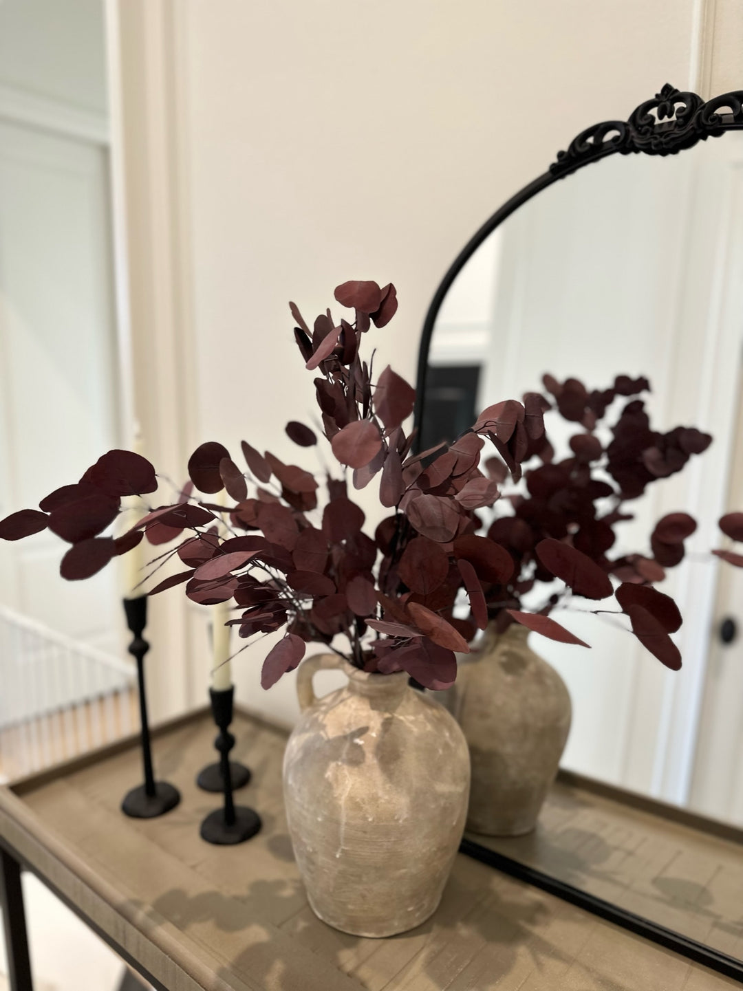 Silver Dollar Preserved Eucalyptus- Purple