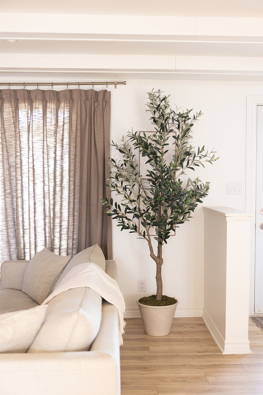 Faux olive tree, artificial olive tree for home decor, lifelike botanical plant for stylish home styling and indoor decor