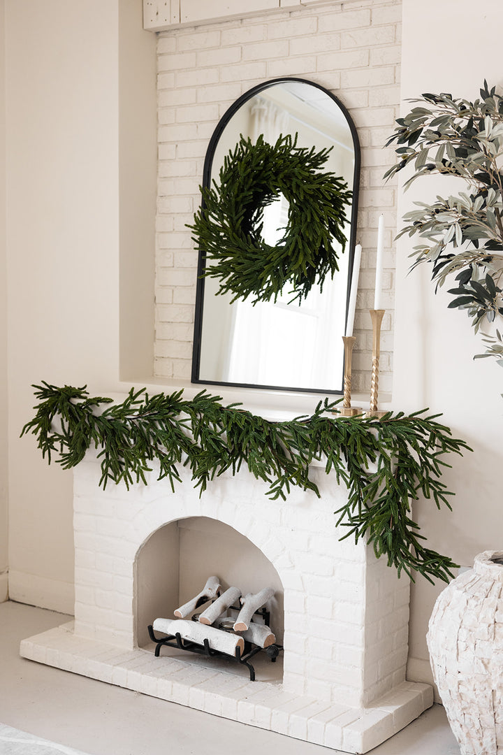 Real Touch Faux Norfolk Garland- 8Ft