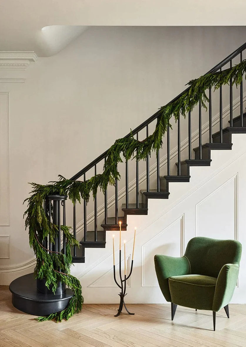 Real Touch Faux Norfolk Garland- 15Ft