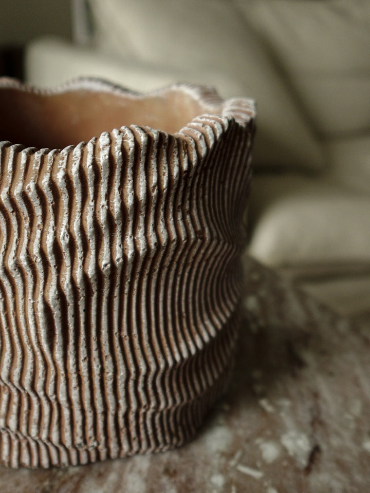 Wavy Decorative Pot