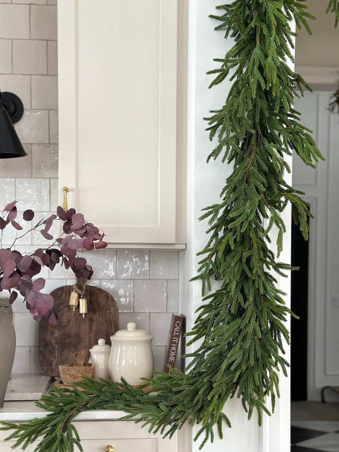 Real Touch Faux Norfolk Garland- 8Ft