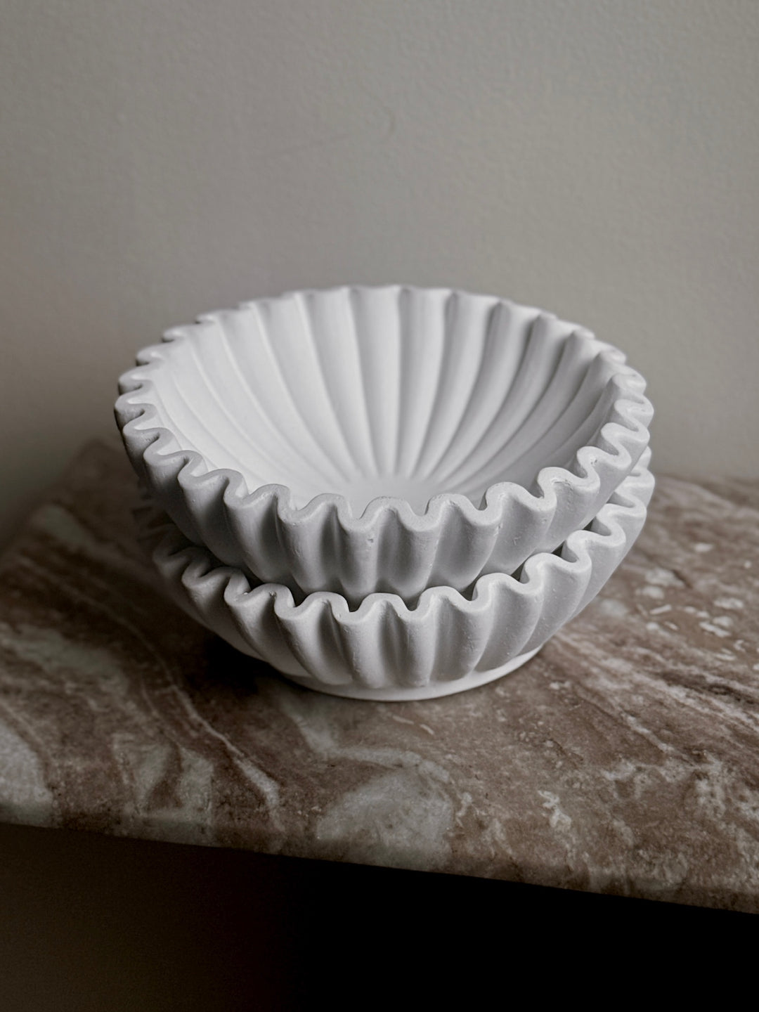 Decorative Fluted Ruffle Bowl