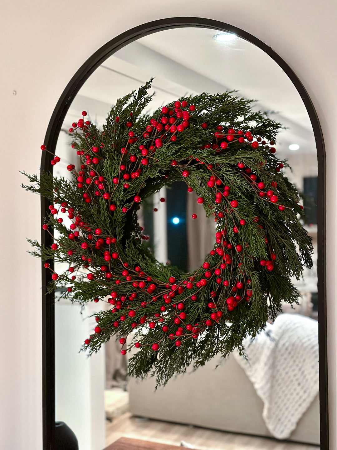 Real-Touch Faux Berry Wreath