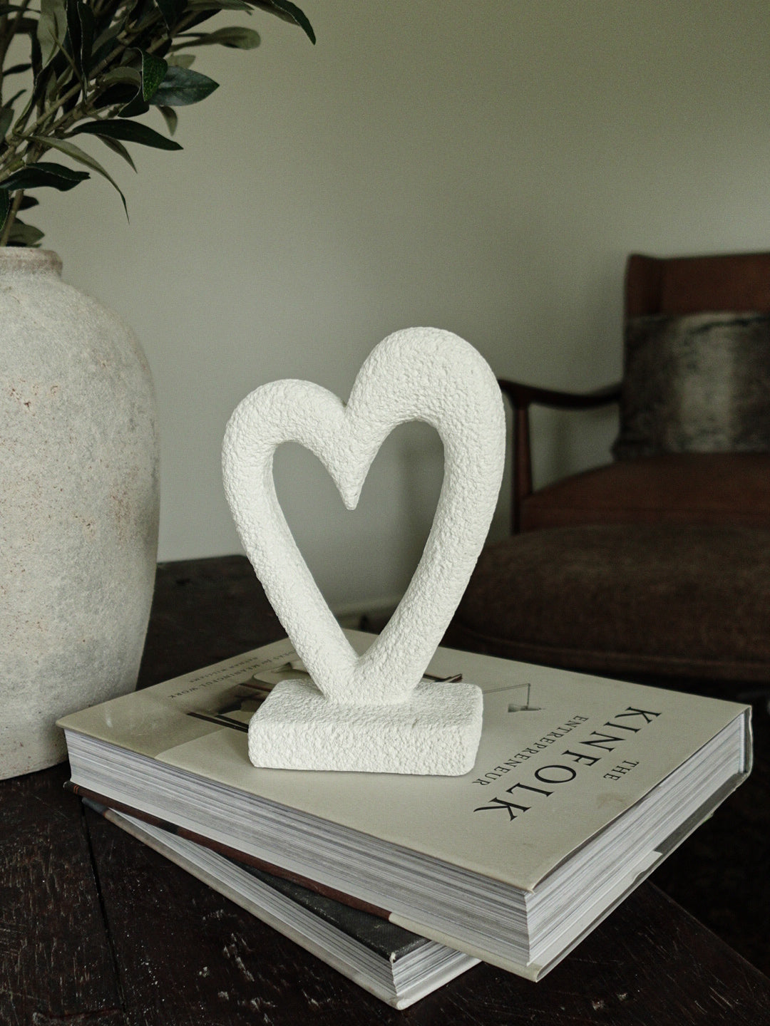 White Decorative Heart