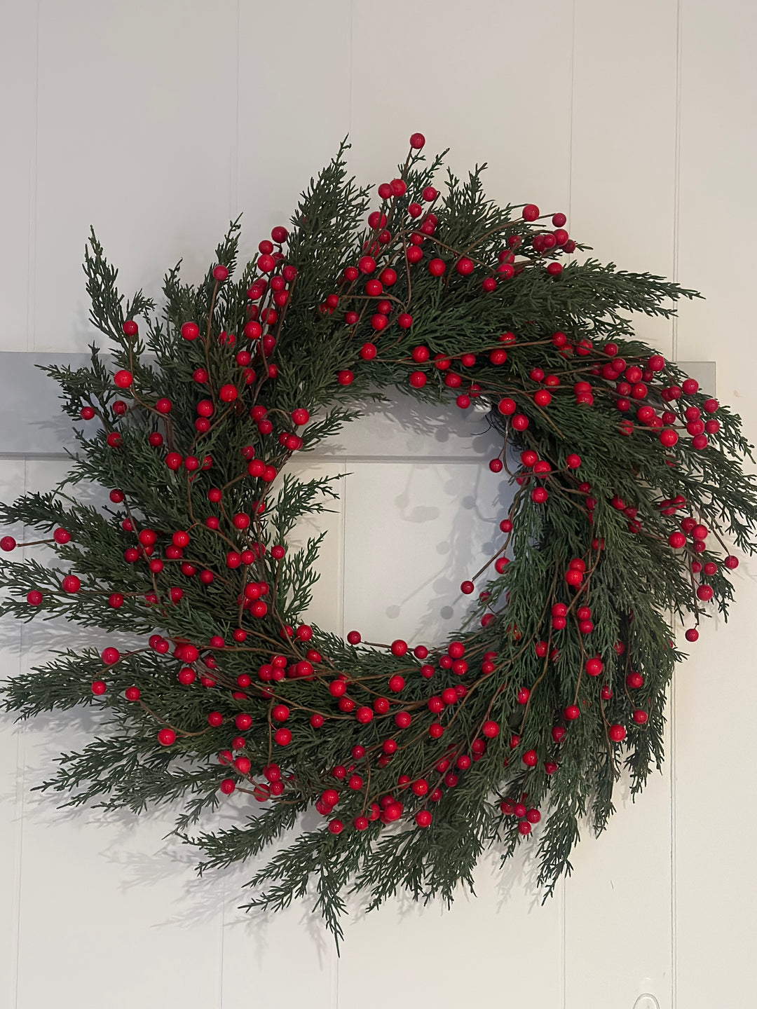 Real-Touch Faux Berry Wreath