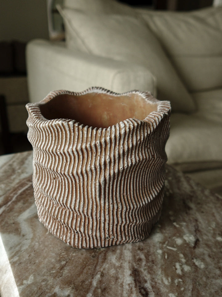 Wavy Decorative Pot