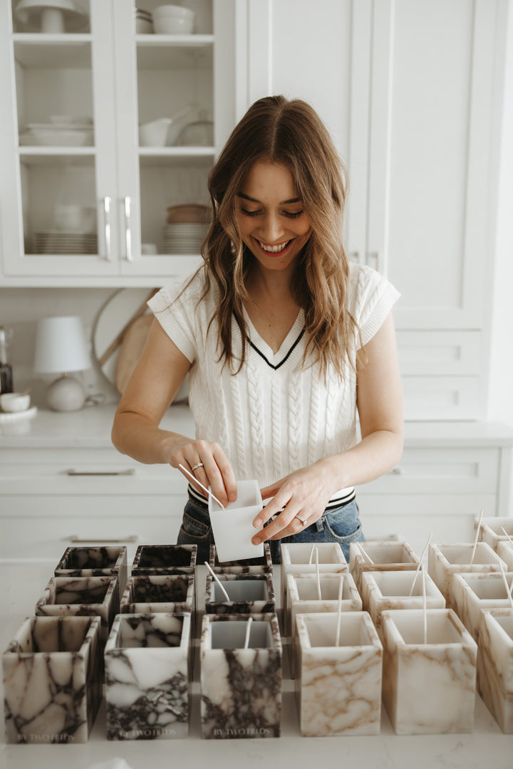 Refillable Stone Candle System