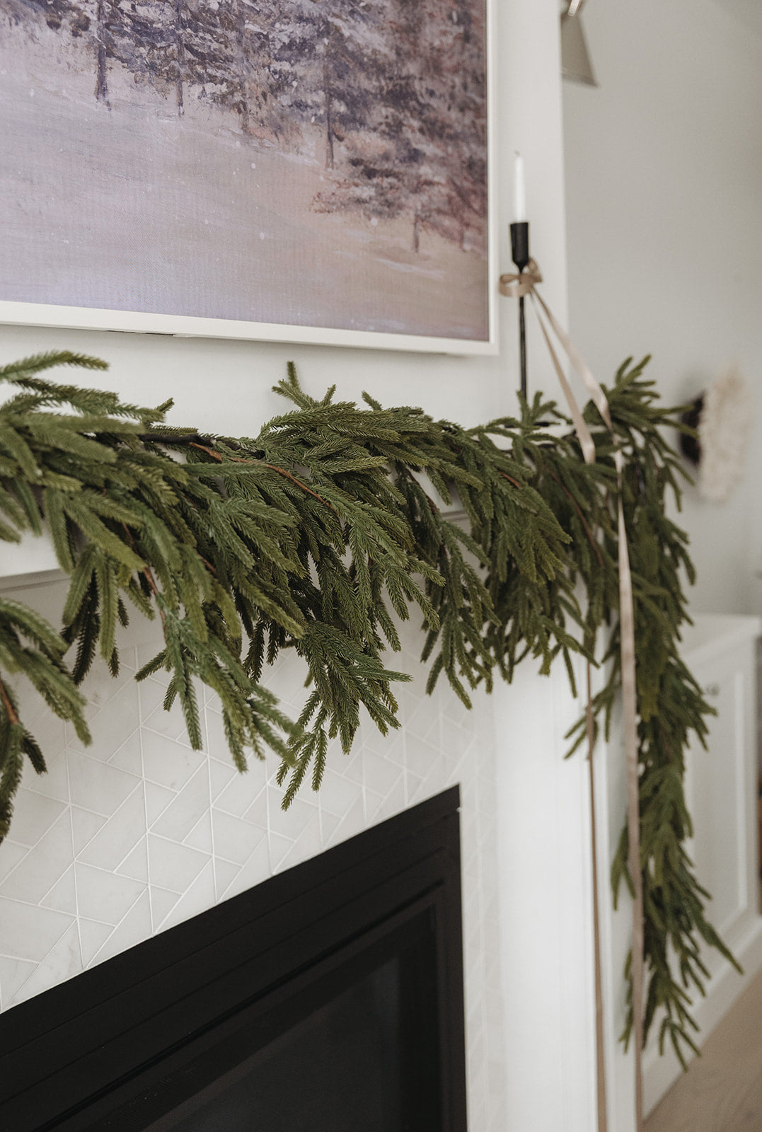 Real Touch Faux Norfolk Garland- 8Ft