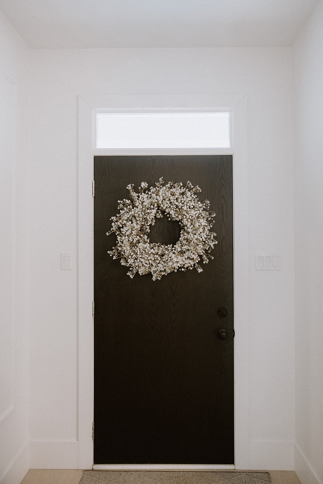 Faux Babies Breath Wreath