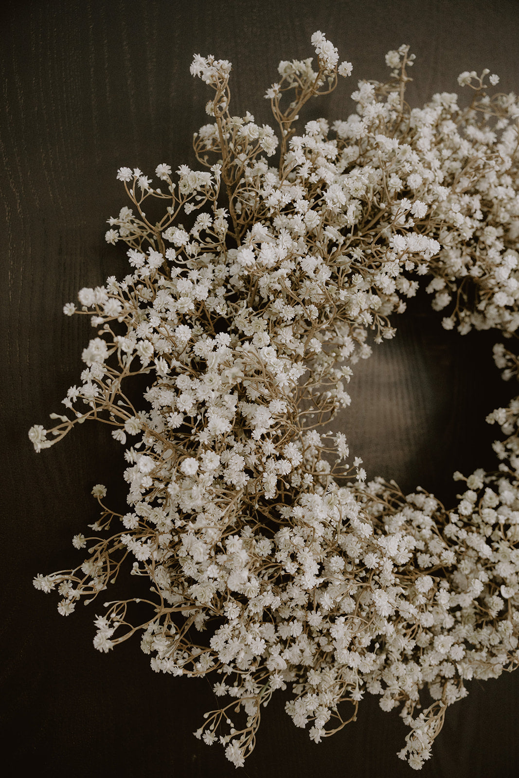 Faux Babies Breath Wreath