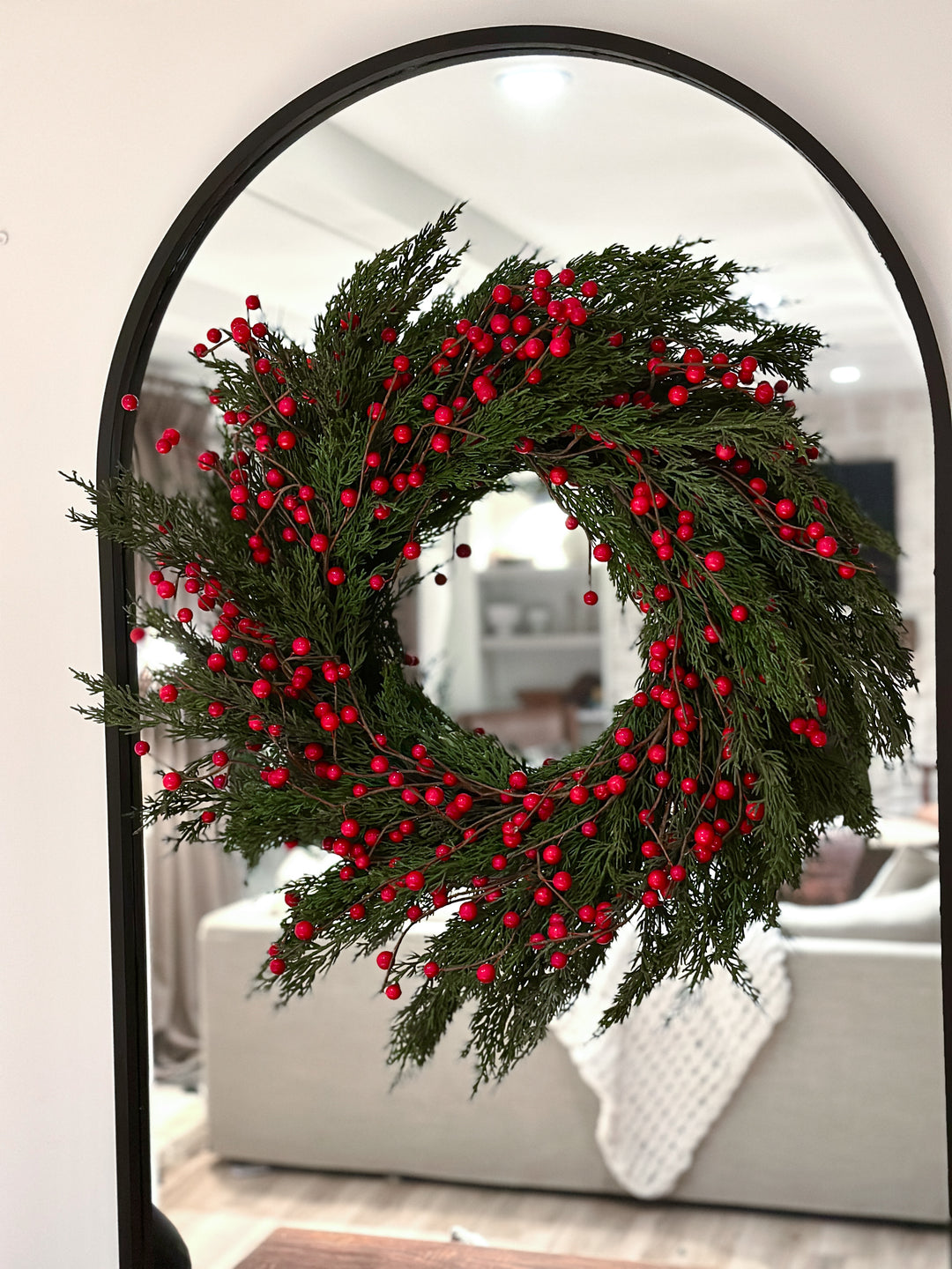 Real-Touch Faux Berry Wreath