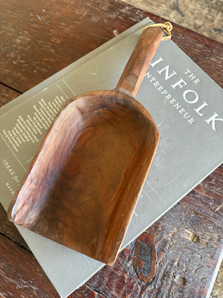 Hand Carved Wooden Decorative Scoop