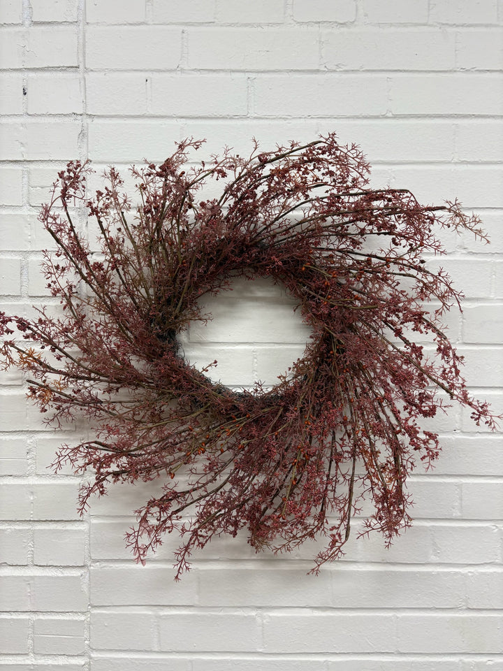 Faux Wild Currant Wreath - Clearance