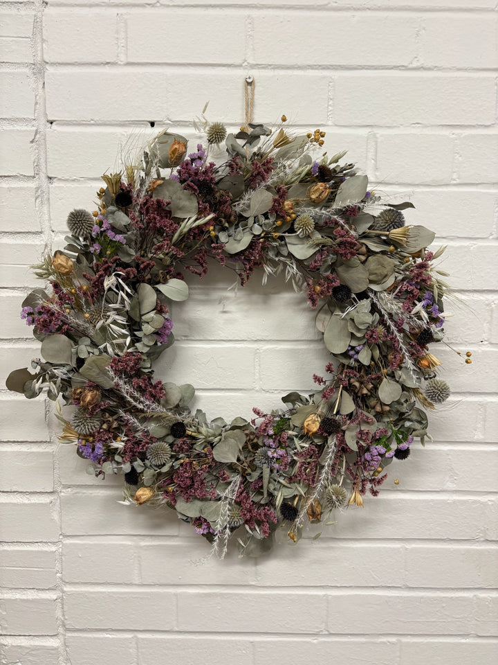 Dried Spring Floral Wreath