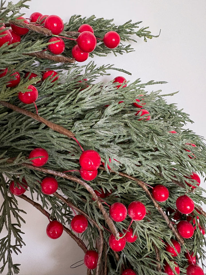 Real Touch - Frosted Berry Wreath