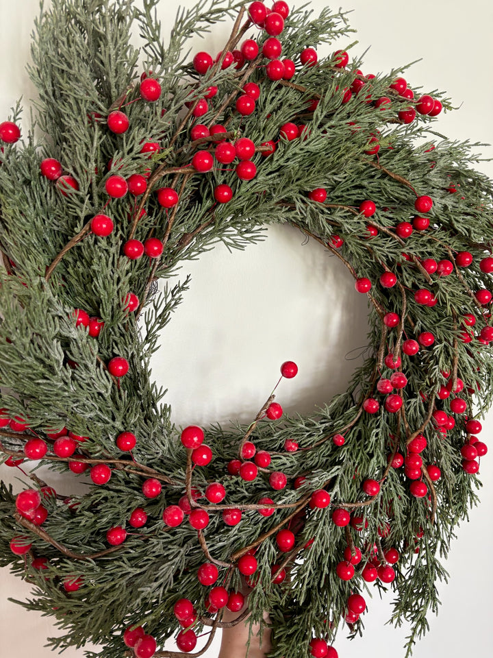 Real Touch - Frosted Berry Wreath