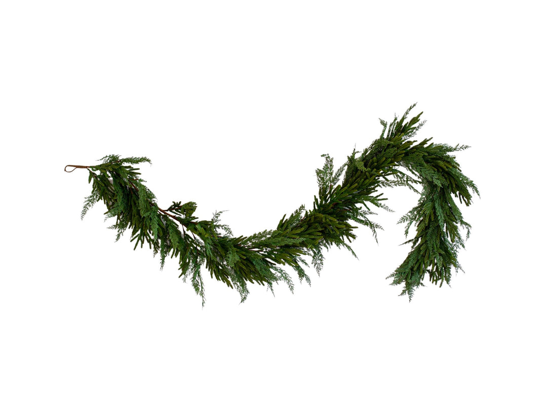 Real-Touch Faux Cypress Norfolk Mixed Garland - 8ft - PRE-ORDER