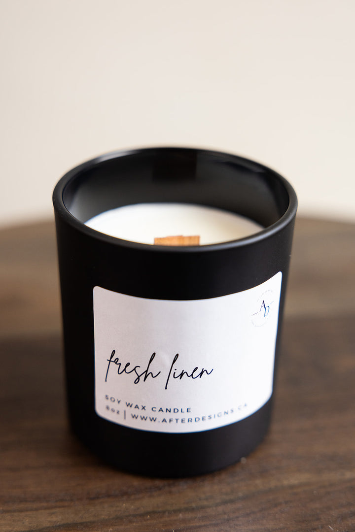 8oz Wood wick Soy Candles
