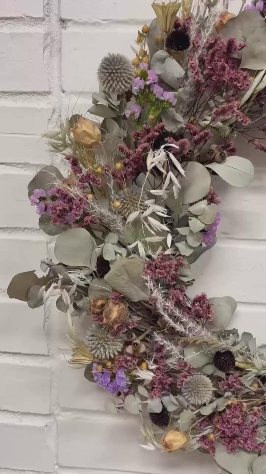 Dried Spring Floral Wreath