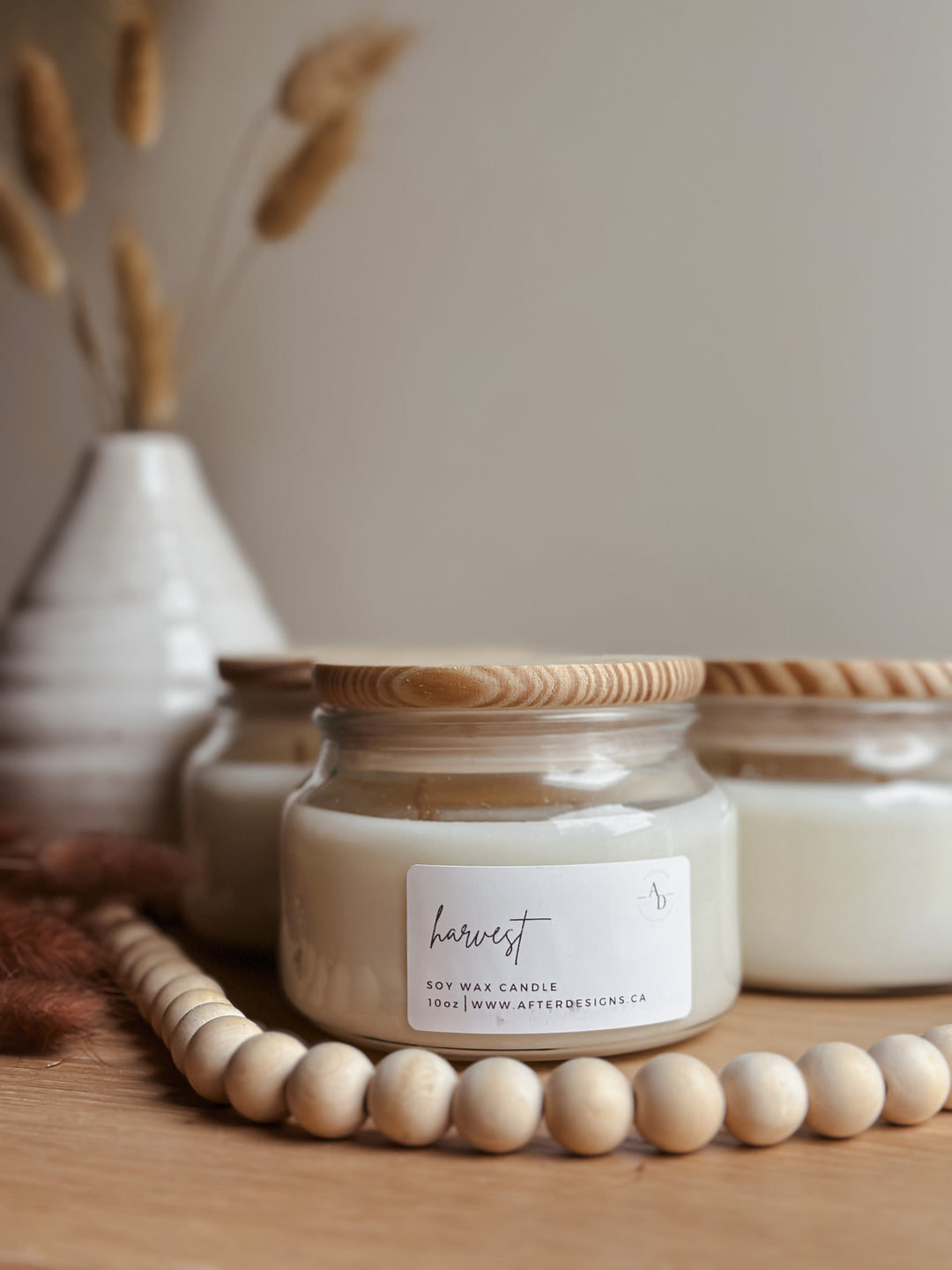 Hand Poured Soy Candle- Harvest